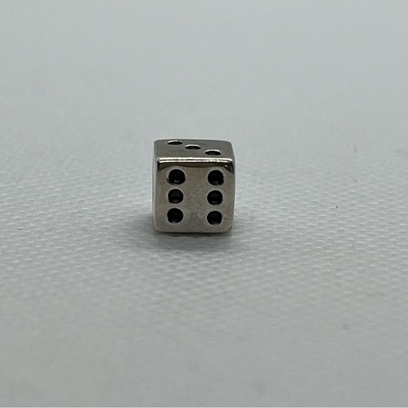 Pandora Sterling Silver Dice Charm ALE 925 Lucky Dice Bead - Picture 8 of 8